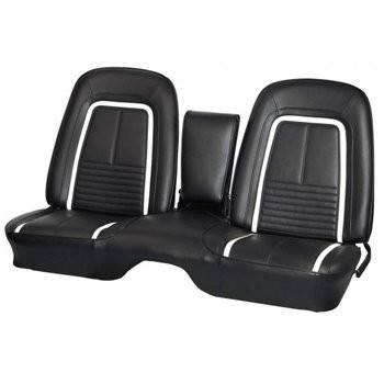 TMI Products - 1967 Camaro Deluxe Front and Rear Bench Seat Upholstery - Non-Folding Rear (53")