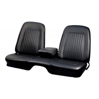 TMI Products - 1967 - 1968 Camaro Front and Rear Bench Seat Upholstery - Folding Rear