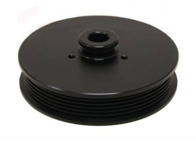 RPC - Power Steering Pulley for 5.0 Mustang 1979 to 1993 Anodized Black Billet Aluminum