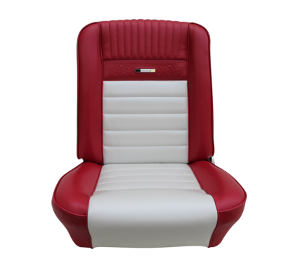 TMI Products - Deluxe Pony Upholstery for 1964 1/2 - 1966 Mustang Convertible w/Bucket Seats Front/Rear