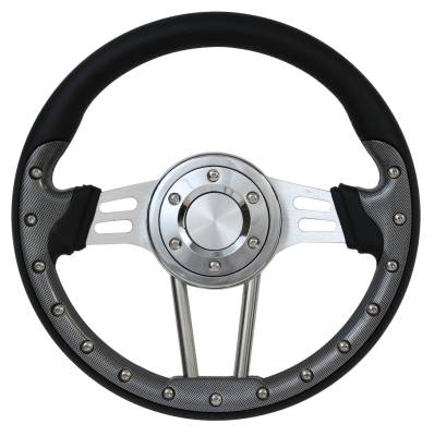 Forever Sharp Steering Wheels - 13.5" Dual Spoke Carbon Fiber Performance Steering Wheel