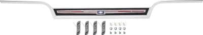 C16708 - 1967 Impala / Full-Size 2 Door Sedan / Hardtop Trunk Molding With Emblem And Bezel Installed
