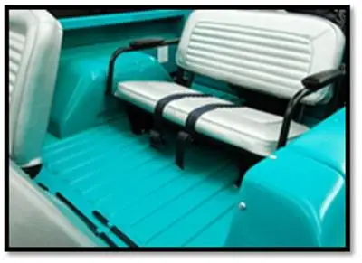 1966-1967 Ford Bronco, Front and Rear Vinyl Replacement Seat Upholstery thumbnail 7