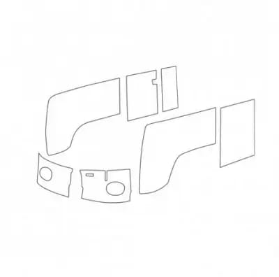 Late 1961 - Early 63 VW Bus 7-Pc. Smooth Vinyl Door Panel Kit thumbnail 3