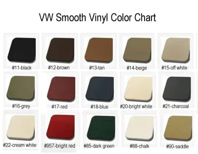 1955 - Early 61 VW Bus 7-Pc. Smooth Vinyl Door Panel Kit thumbnail 2