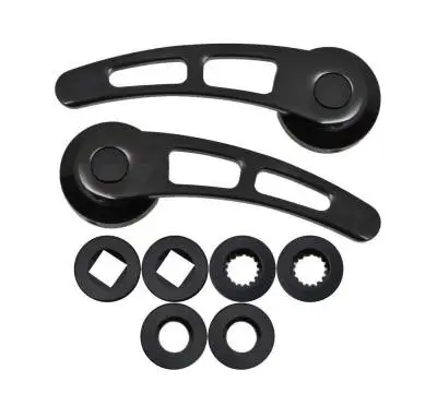 Door Handle and Window Crank Set -- Black thumbnail 2