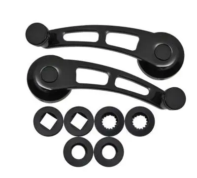Door Handle and Window Crank Set -- Black thumbnail 3