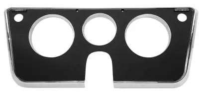 Dash Bezel for 1969 - 1972 Chevy/GMC CK Series Truck, Black 3-Hole