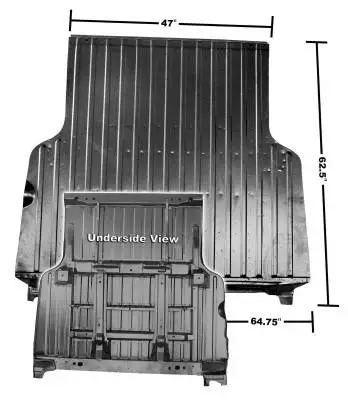Complete Bed Panel w/Rollpan for 1968 - 1972 El Camino