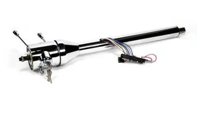 Ididit Universal 30" Tilt Floor Shift Steering Column with id.CLASSIC Ignition - Chrome