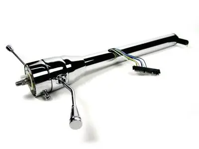 Ididit  Universal 35" Straight Column Shift Steering Column - Chrome 