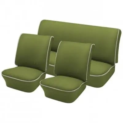 1956-57 VW Volkswagen Bug Beetle Sedan OEM Classic Style Seat Upholstery, Front and Rear thumbnail 5