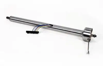 Ididt 16" Shorty Straight Classic Floor Shift Steering Column - Paintable Steel