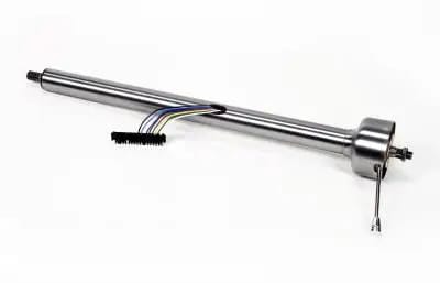 Ididit 30" Straight Classic Floor Shift Steering Column - Paintable Steel