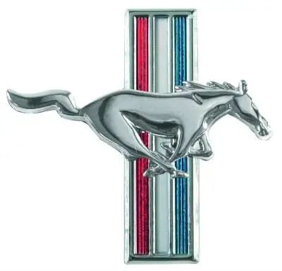 1965 - 1966 Mustang Running Horse Fender Emblem - PAIR for Both Sides of Car thumbnail 2