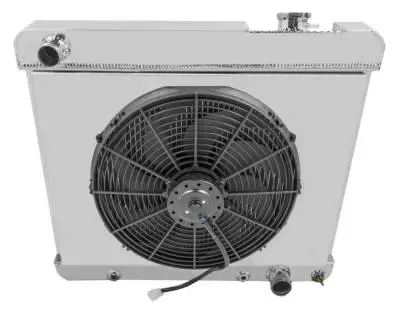 Champion Three Row Aluminum Radiator Combo 1961 - 1966 GM Chevy Truck CC284Combo w/Relay