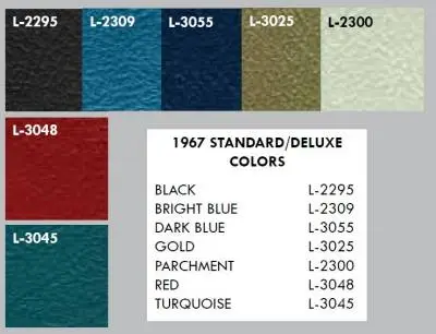 1967 Firebird Front Bucket & Rear Bench Seat Upholstery - Your Choice of Colors thumbnail 3