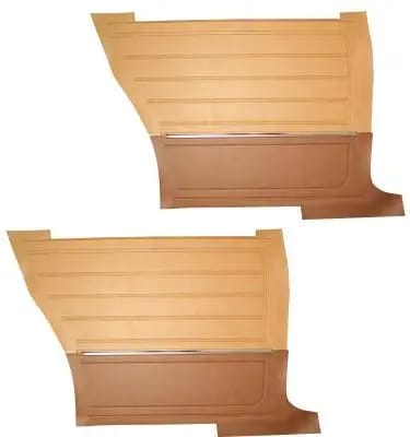 1965 Chevelle Coupe Pre-Assembled Rear Quarter Panels - Two Tone