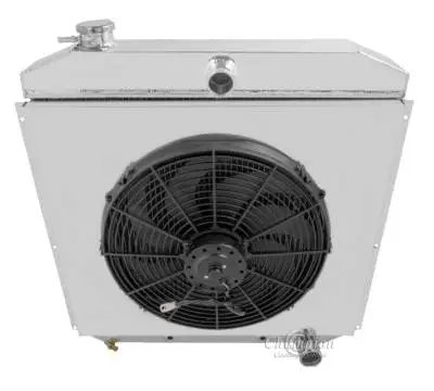 Champion Three Row Radiator Combo for 1953-1956 Ford Truck w/Chevy Configuration cc8356CM thumbnail 2