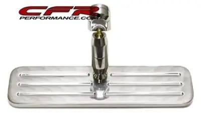 Rear View Mirror Universal Fit for Ford, Chevy, Mopar Ball-Milled Billet Aluminum thumbnail 2