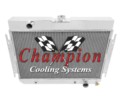 Champion Three Row Aluminum Radiator Combo 1963-1968 GM Impala Bel Air Chevelle FSCC289Combo thumbnail 2