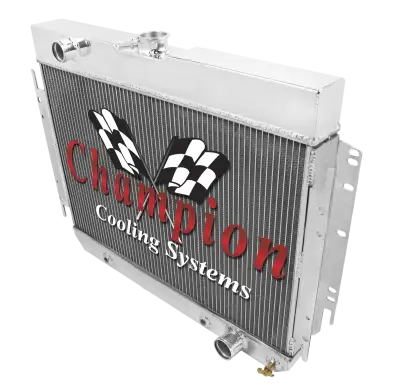 Champion Three Row Aluminum Radiator Combo 1963-1968 GM Impala Bel Air Chevelle FSCC289Combo thumbnail 3