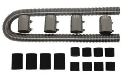 48" Universal Chrome Radiator Hose Kit