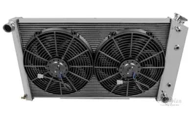 Three Row All Aluminum Radiator Combo for 1968-1985 GM, Chevy, Buick, Olds, Pontiac FSCC161