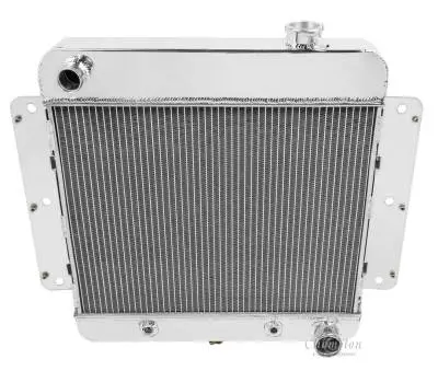 Champion Cooling Three Row All Aluminum Radiator for 1962 -1967 Chevy Nova Inline Six CC255