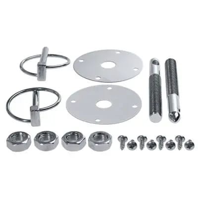 Silver Flip Over Style Hood Pin Kit