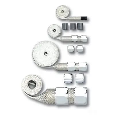 Chrome Braided Hose Sleeve Kit