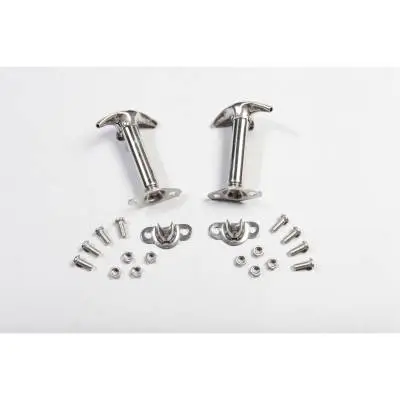 Hood Catch Kit, Stainless Steel; 46-95 Jeep CJ/Wrangler YJ