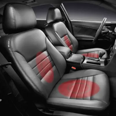 Carbon Fiber Heated Seat Kit with Switch and Plug-and-Play Harness - Four Seats thumbnail 3