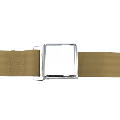 3 Point Retractable Lap Seat Belt, Airplane Buckle, Pair, Your Choice of Color thumbnail 4