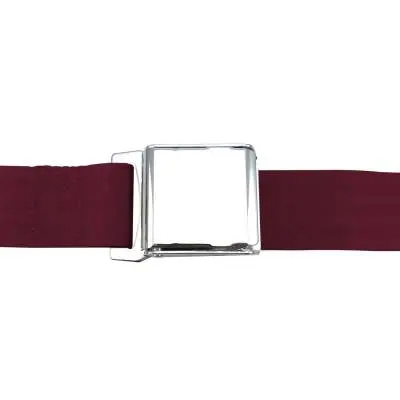 3 Point Retractable Lap Seat Belt, Airplane Buckle, Pair, Your Choice of Color thumbnail 3