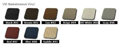 1968-69 VW Volkswagen Bug Beetle Sedan Original Style Seat Upholstery, Front and Rear thumbnail 2