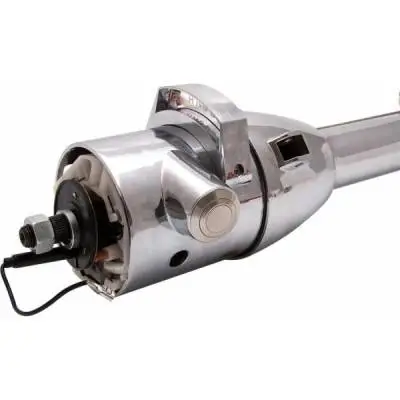 33" Push Button Start Chrome Steering Column Automatic with Gear Indicator Window and Shifter