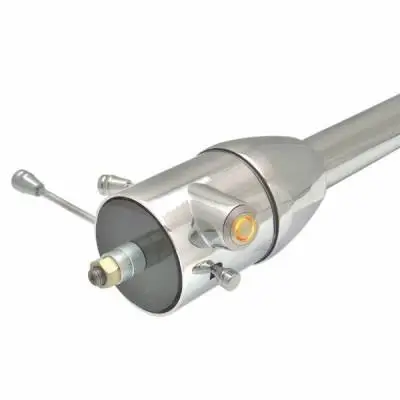 32" Orange Push Button Start Chrome Steering Column Floor Shift from Helix