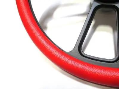 14" Black Billet Muscle w/ Red Half-Wrap Volkswagen Full Boss Kit thumbnail 2