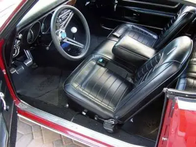 1968 Camaro Convertible Deluxe Front Bench Seat Upholstery