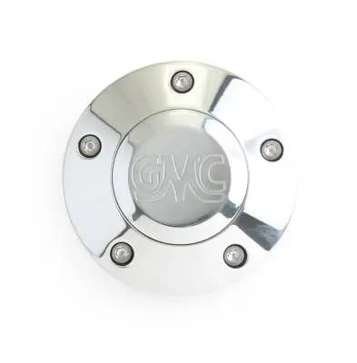 14" Polished Billet Flamed Steering Wheel w/Your Choice of Horn and Half-Wrap thumbnail 15