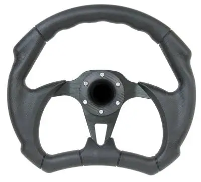 12" Black Out II D-Shape Performance Steering Wheel