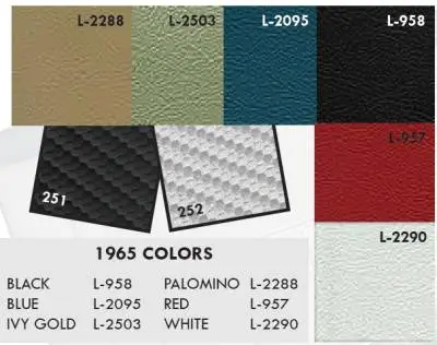 Two-Tone Vinyl Door Panel (Pair) 1965 Mustang Coupe, Convertible, Fastback thumbnail 2