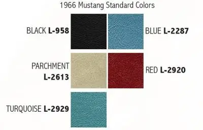 Two-Tone Vinyl Door Panel (Pair) 1966 Mustang Coupe, Convertible, Fastback thumbnail 2
