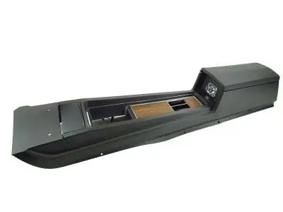 1969 Mustang Deluxe Full Length Console with Wood Trim W/Auto Trans