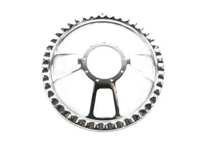 14" Black Leather & Chrome Steering Wheel thumbnail 2