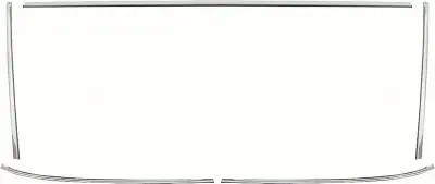 K124 - 1965-67 Hardtop Windshield Molding Set / Impala Standard / SS, Caprice 2 Door