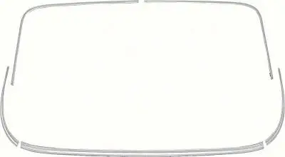 K123 - 1962-64 Impala / Impala SS 2 Door Hardtop Back Glass Molding Set
