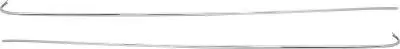 B219230 - 1958 Impala Upper Quarter Panel Top Bead Molding; LH