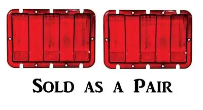 1967 1968 Ford Mustang Tail Lamp Lens & Housing Set -- Both Right & Left Sides thumbnail 2